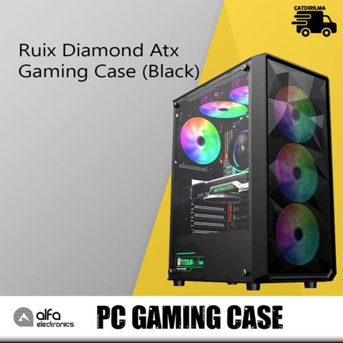 Gaming Case "Ruix Diamond Atx (Black)" — Bakı