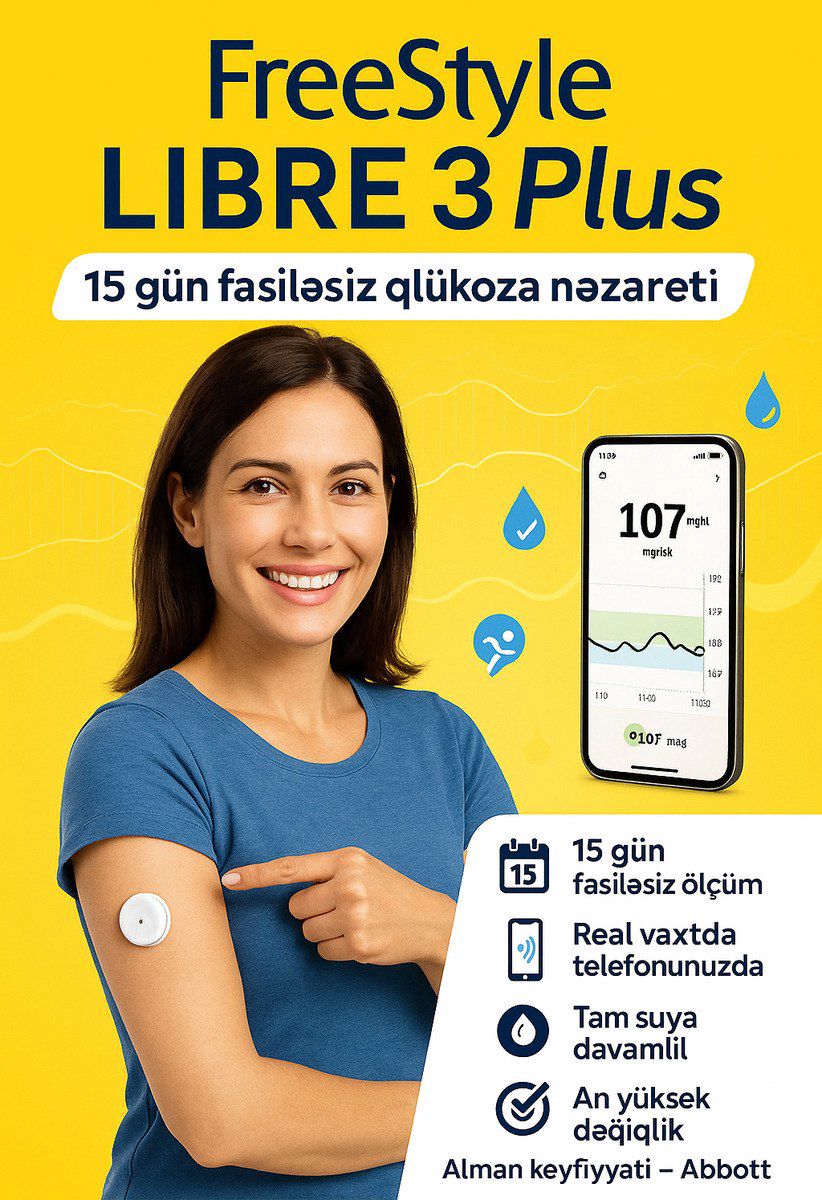 Şəkər ölçən "Freestyle libre 3 plus" — Gözəllik və səhiyyə, Bakı (2)