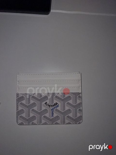 Goyard Saint Sulpice kart qabı – ağ və boz rəng çalarlarında klassik — Bakı
