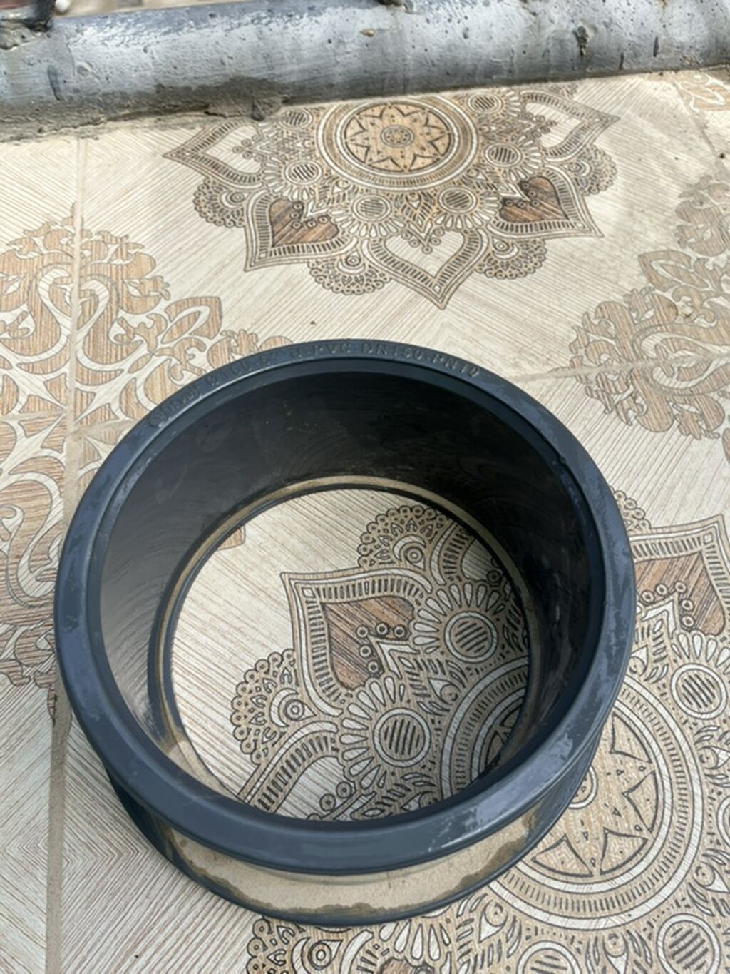 PVC boru keçidi / manjet - Material: sərt PVC (qara rəng) - Növ: boru — Santexnika, Novxanı (3)