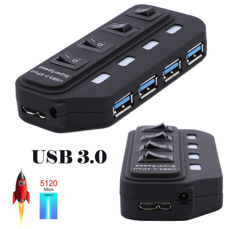 USB 3.0 HUB ultra speed 3 və 4 portlu — Elektronika, Bakı (3)