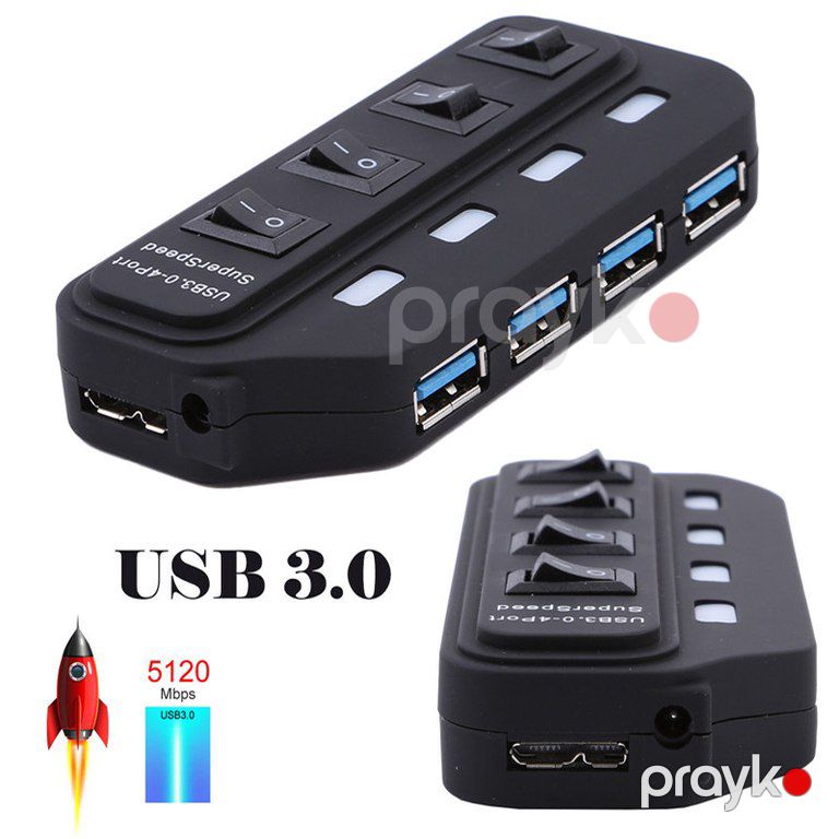 USB 3.0 HUB ultra speed 3 və 4 portlu — Periferik cihazlar, Bakı (3)