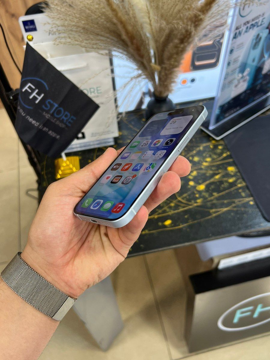 Apple iPhone 15 Blue 128GB/6GB — Smartfonlar, Bakı (12)