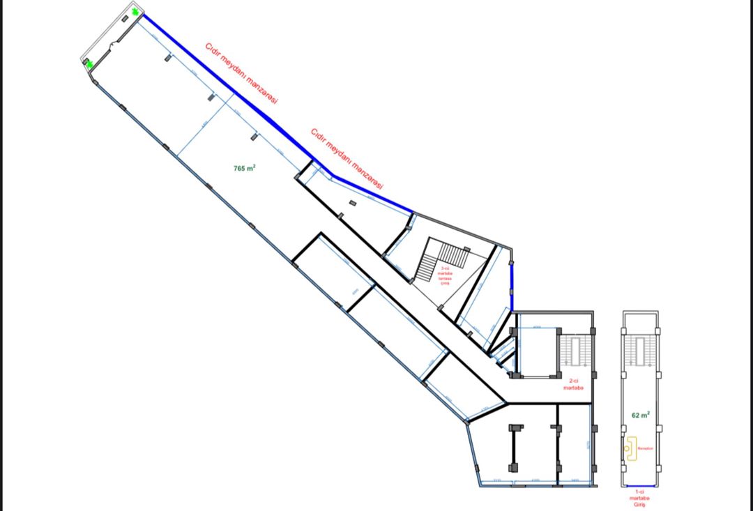 İcarəyə verilir obyekt 827 m² — Əmlak, Bakı (3)
