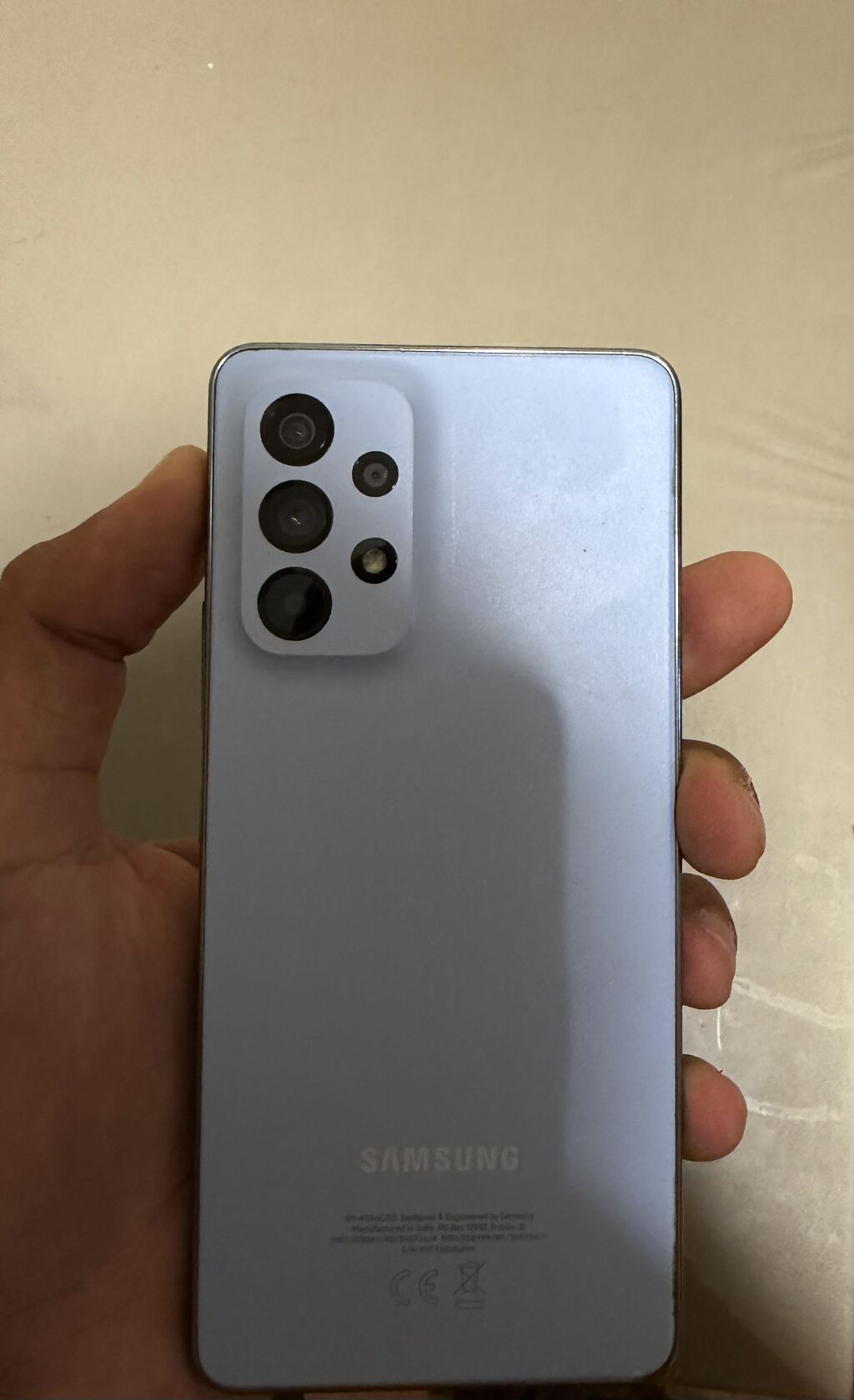 Samsung Galaxy A53 5G, 128 GB, rəng - Göy, Zəmanət, Sensor, Barmaq izi — Samsung, Gəncə (5)