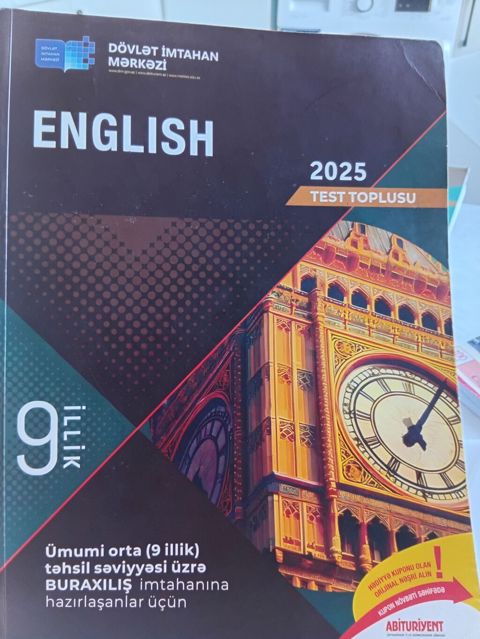 Məhsul: DİM “Englısh – 2025 Test Toplusu” (9 illik) Təsvir: - Dövlət — Mehdiabad