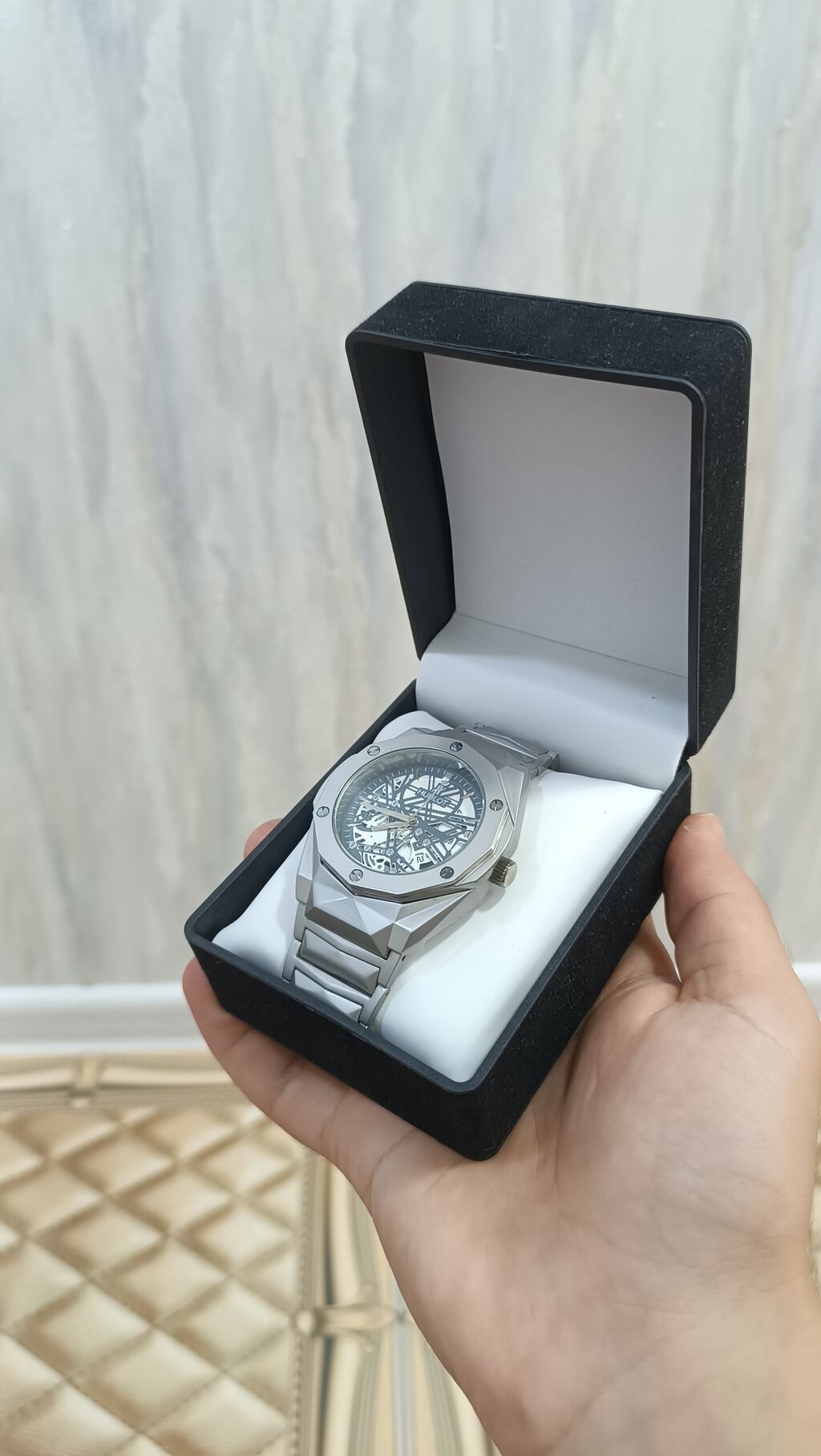 Hublot üslubunda skeleton dizaynlı kişi qol saatı - Korpus və — Qol saatları, Mehdiabad (3)