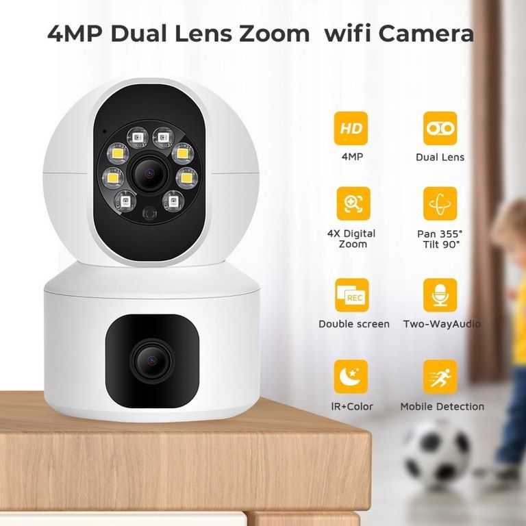 Kamera "V380Pro 2 lens 1080 Full HD (wifi)" — Təhlükəsizlik sistemləri, Bakı (2)
