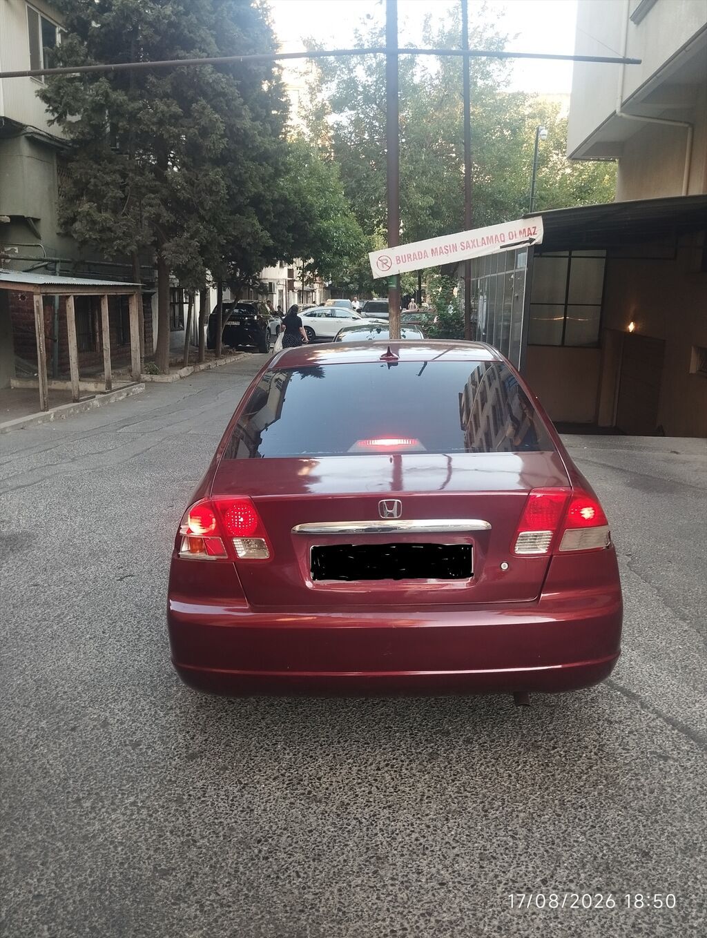 Honda Civic: 1.6 l 2003 il Sedan — Avtomobillər, Bakı (2)