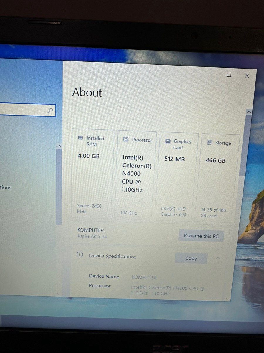 Noutbuk Acer Aspire — Noutbuklar, Bakı (4)