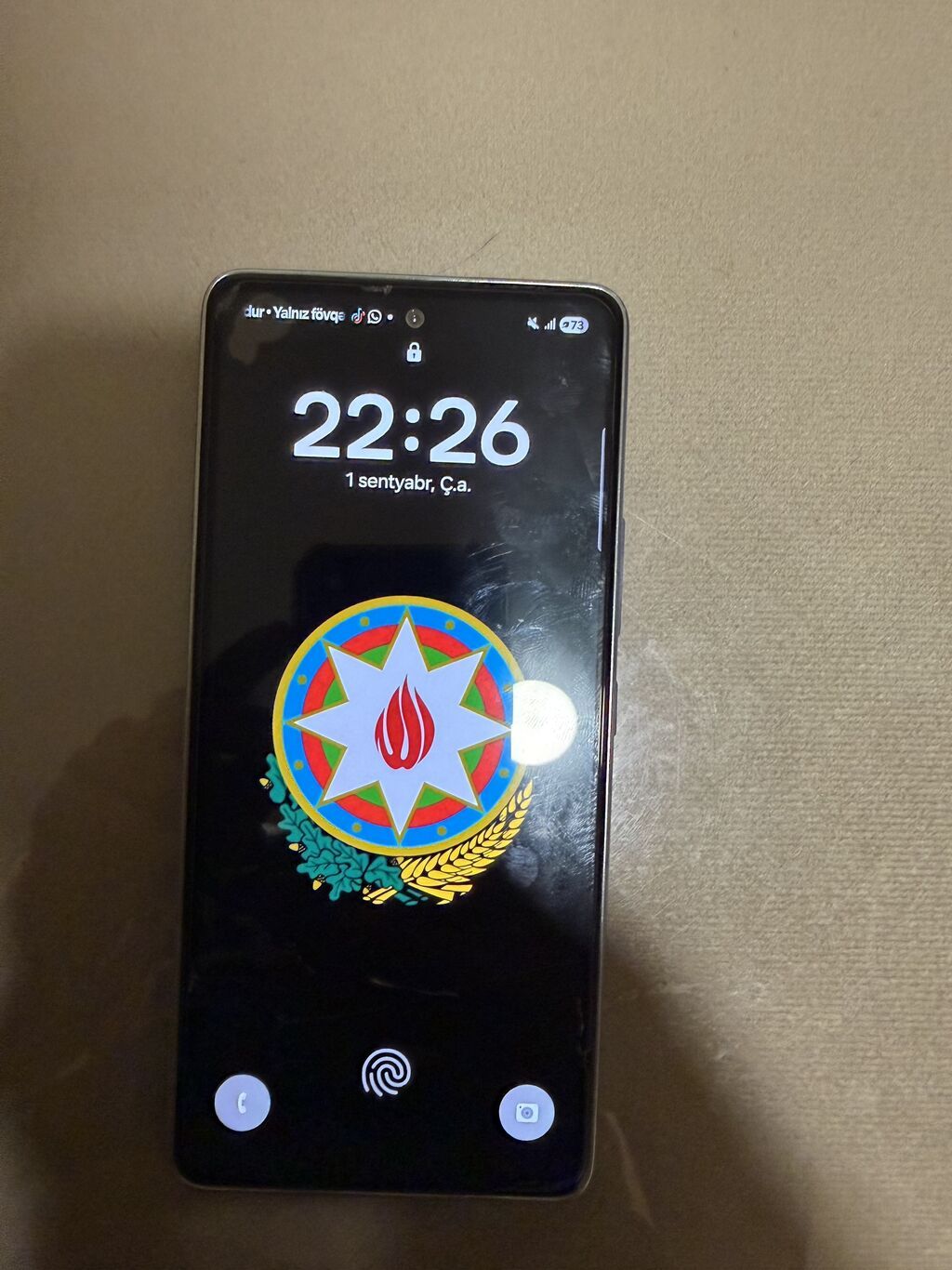 Samsung Galaxy A53 5G, 128 GB, rəng - Göy, Zəmanət, Sensor, Barmaq izi — Samsung, Gəncə (4)