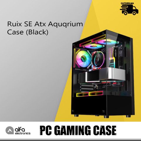 Gaming Case "Ruix SE Atx Aquarium Black" — Bakı