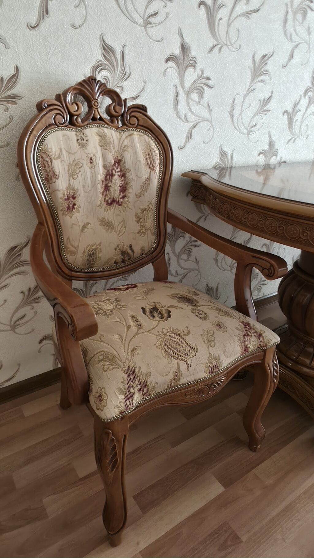 Klassik üslubda açılıb‑bağlanan stol - Material: massiv ağac və təbii — Masalar, Bakı (8)