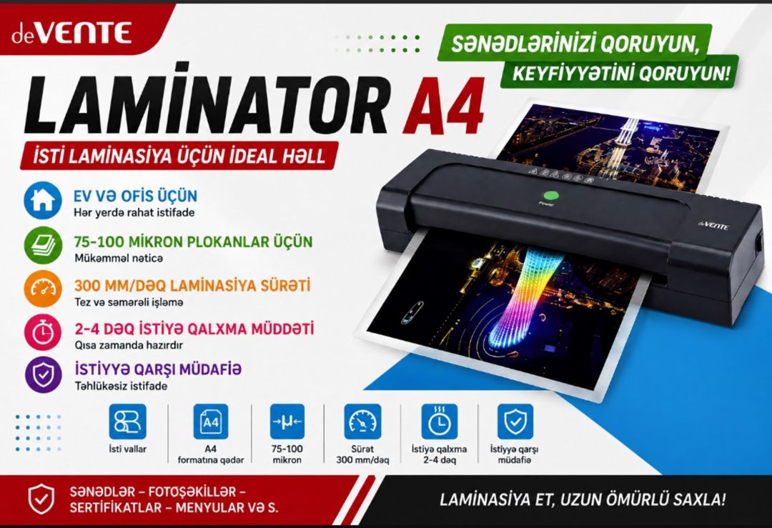 Laminasiya aparatı — Ofis texnikası və istehlak malları, Bakı