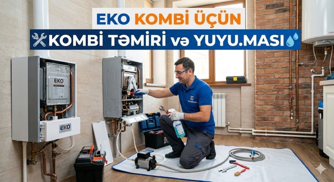 Kombi təmiri və yuyulması — Aparatların təmiri və quraşdırılması, Bakı