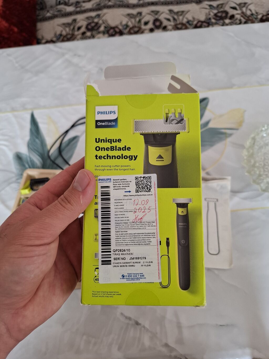 Philips OneBlade ülgüc və trimmer dəsti Xüsusiyyətlər: - Model — Saç kəsmə maşınları, Qəbələ (6)