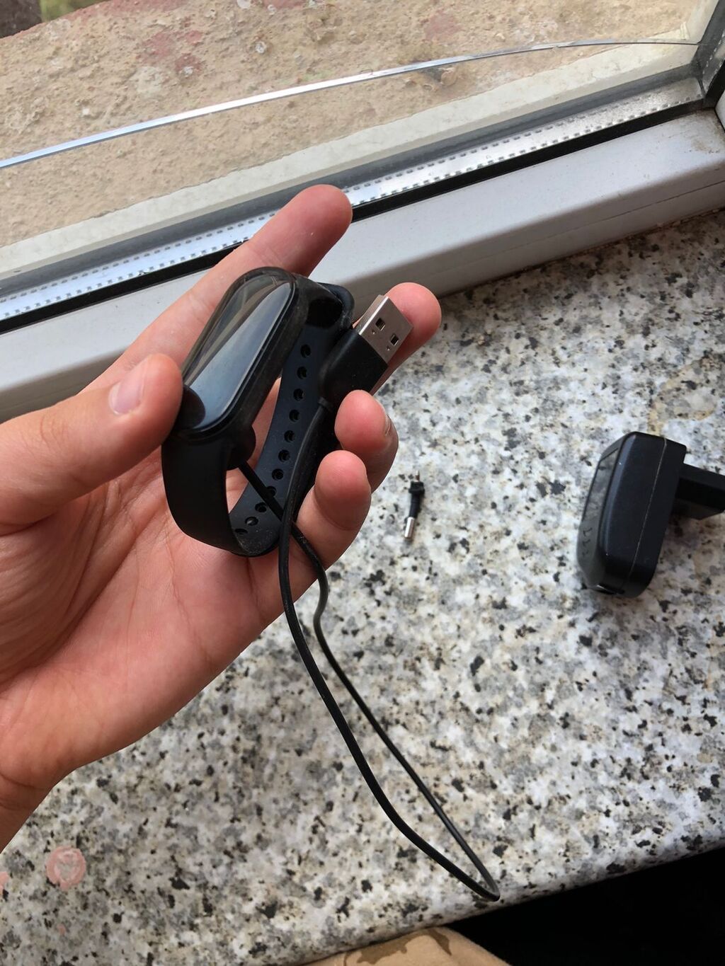 Xiaomi Mi Band 5/6 tipli fitness qolbağı - Rəng: qara, silikon qayış — Fitness biləkliklər, Bakı (2)