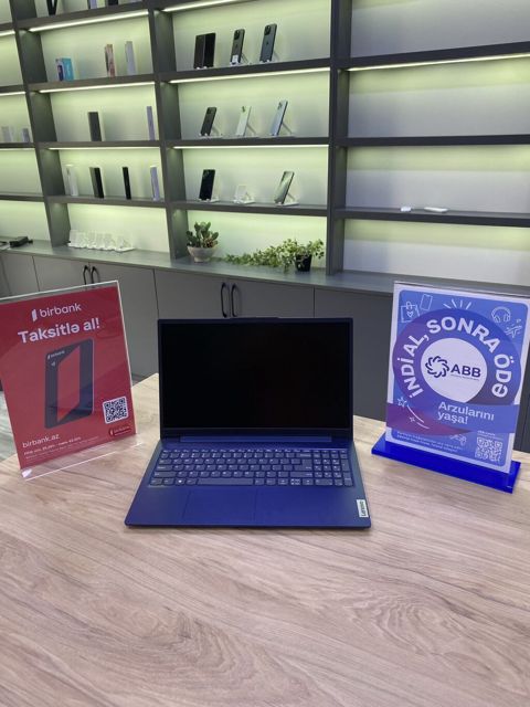 Yeni Lenovo IdeaPad, 15.6 Intel Core i3, 256 GB, Ünvandan götürmə, Ödənişli çatdırılma, Rayonlara çatdırılma — Bakı