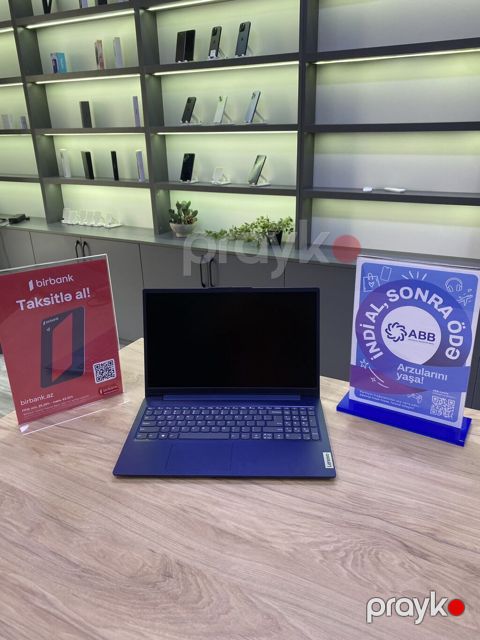 Yeni Lenovo IdeaPad, 15.6 Intel Core i3, 256 GB, Ünvandan götürmə, Ödənişli çatdırılma, Rayonlara çatdırılma — Bakı