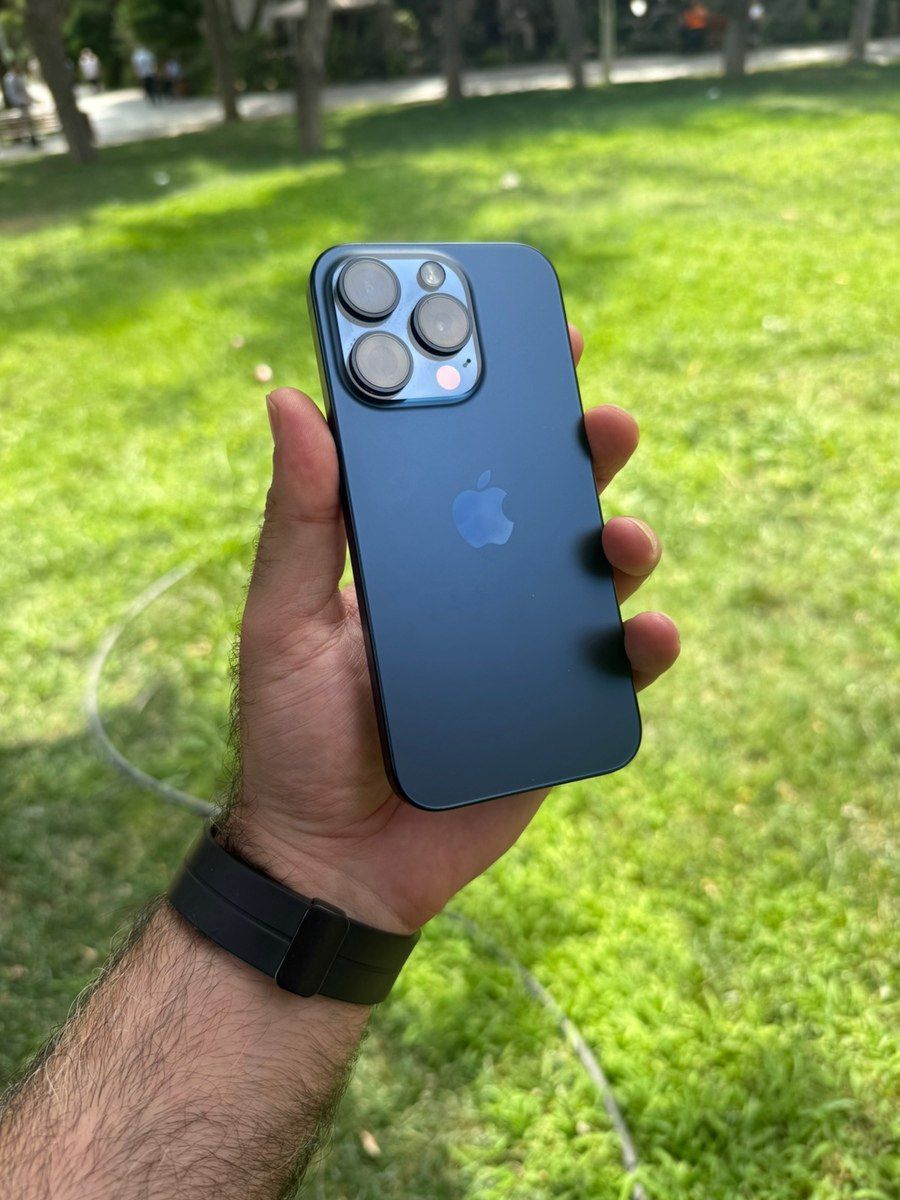 Apple iPhone 15 Pro Blue Titanium 128GB/8GB — Smartfonlar, Bakı (2)