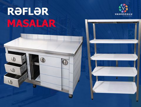 Rəflər və çalışma masaları — Bakı