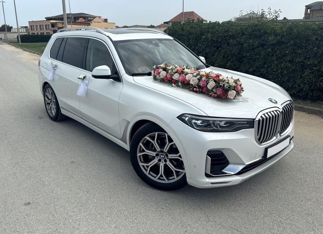 Bəy gəlin maşını BMW X7 — Avtomobil icarəsi, Bakı (6)