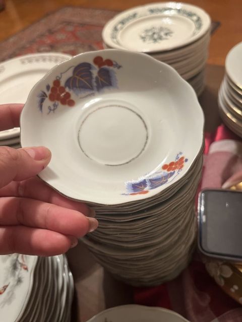 Nəlbəkilər, rəng - Ağ, Farfor — Dining tableware