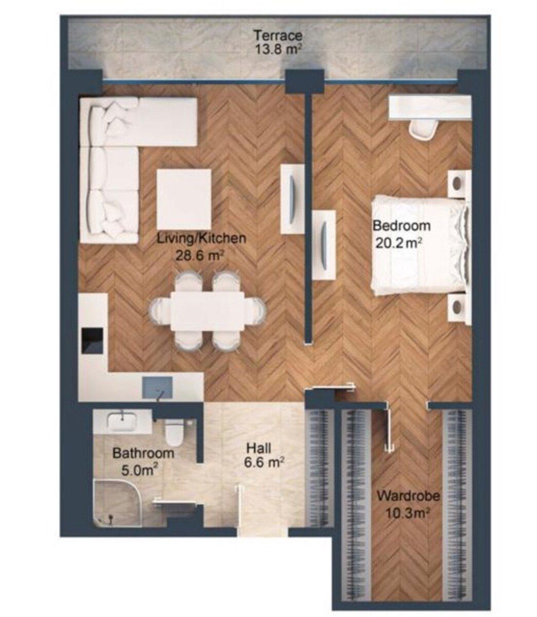 Satılır 2 otaqlı yeni tikili 97.8 m² — Mənzil, Bakı (4)