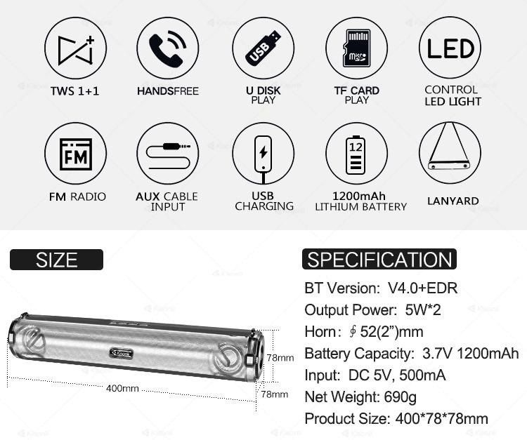 Bluetooth dinamik "Kisonli LED-902" — Elektronika, Bakı (8)