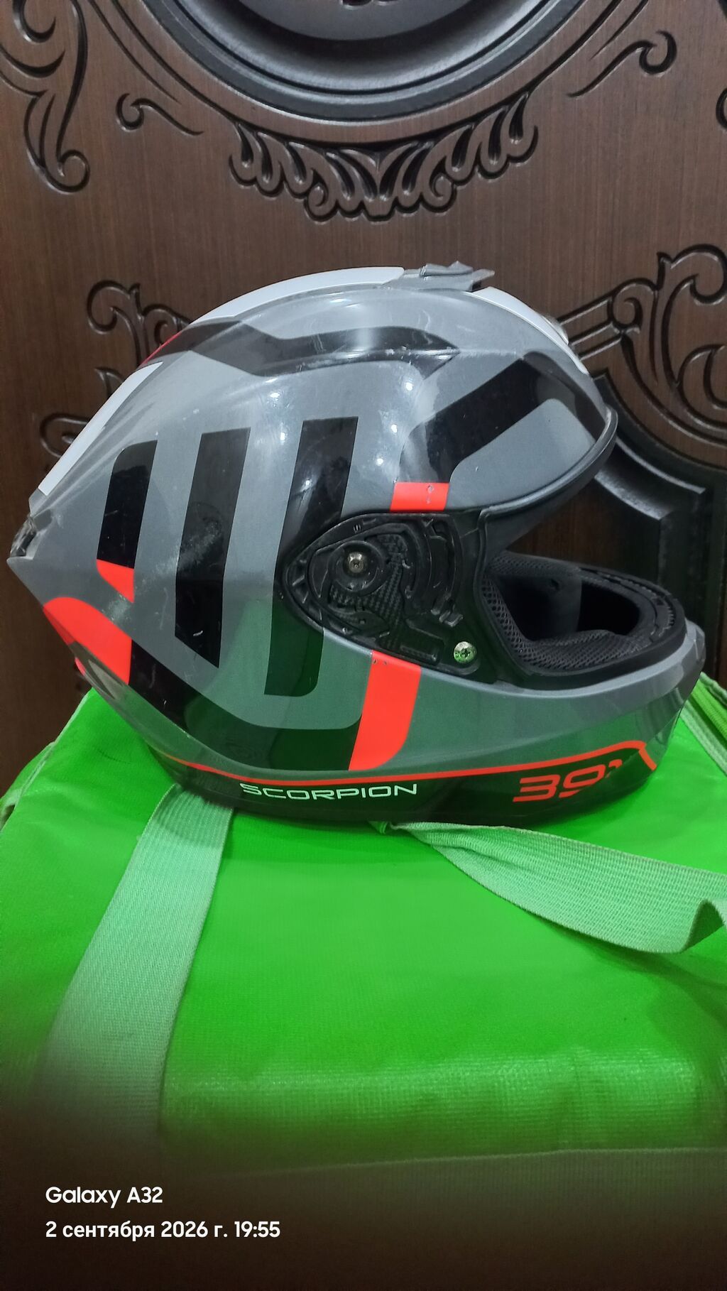 S razmer scorpion kaskı Vizoru yoxdur. Alınanda 400 manat idi — Motosiklet geyimi, Sumqayıt (4)