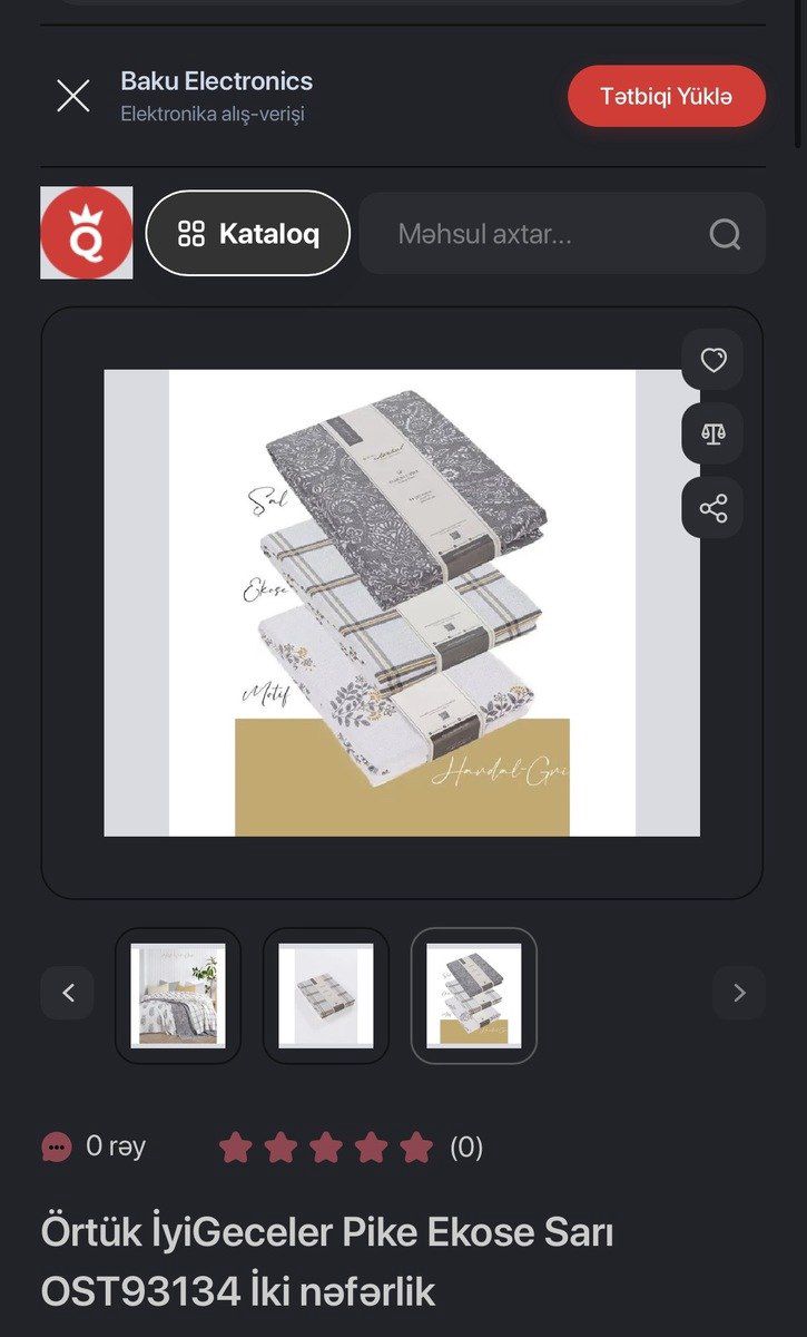 Yataq örtüyü — Tekstil, Bakı (3)