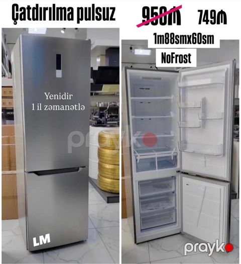 Lanova NoFrost soyuducu — 749₼ Xüsusiyyətlər: - NoFrost — Bakı
