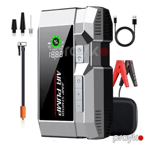 Mühərriki işə salan Jump Starter və təkər nasosu