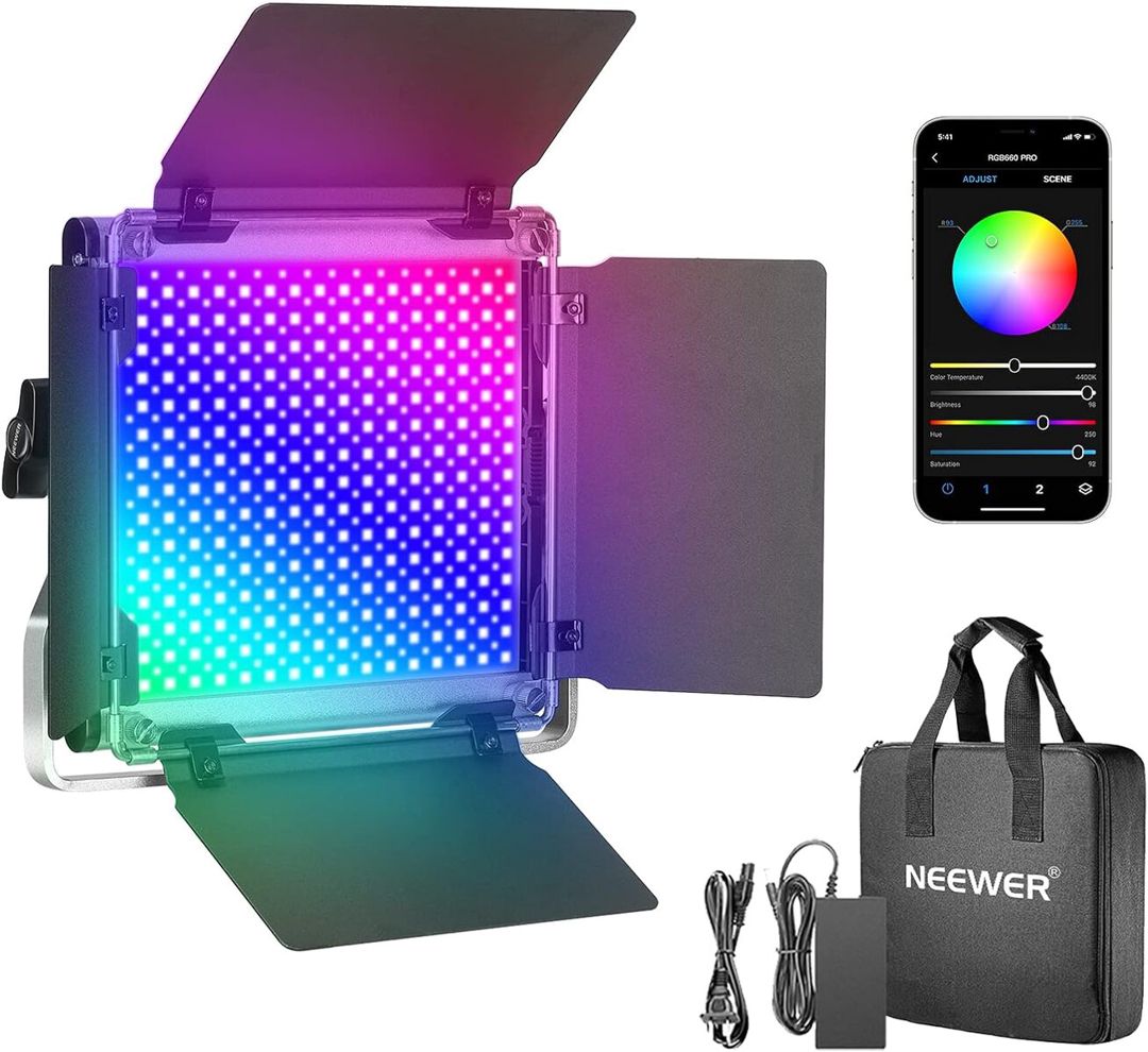 “Neewer 660 Pro RGB” çəkiliş üçün LED panel işıqlandırma — Foto və video texnikası, Bakı (9)