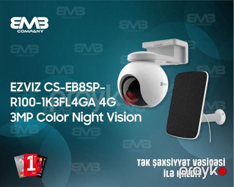 Ezviz EB8 Battery Solar WiFi Smart kamera