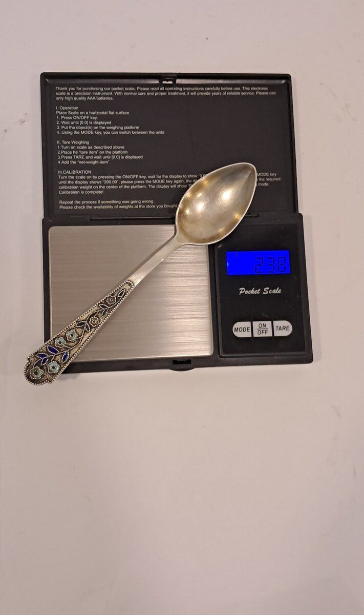 Серебрянная ложка 875 пробы — Kolleksiyalar, Bakı (7)