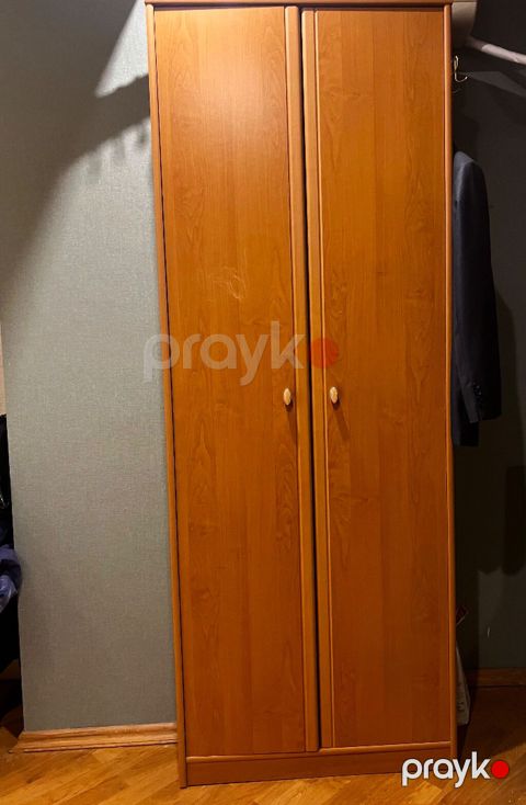 İşlənmiş, 2 qapılı, Taxta, Açılan, Düz dolab — Bakı