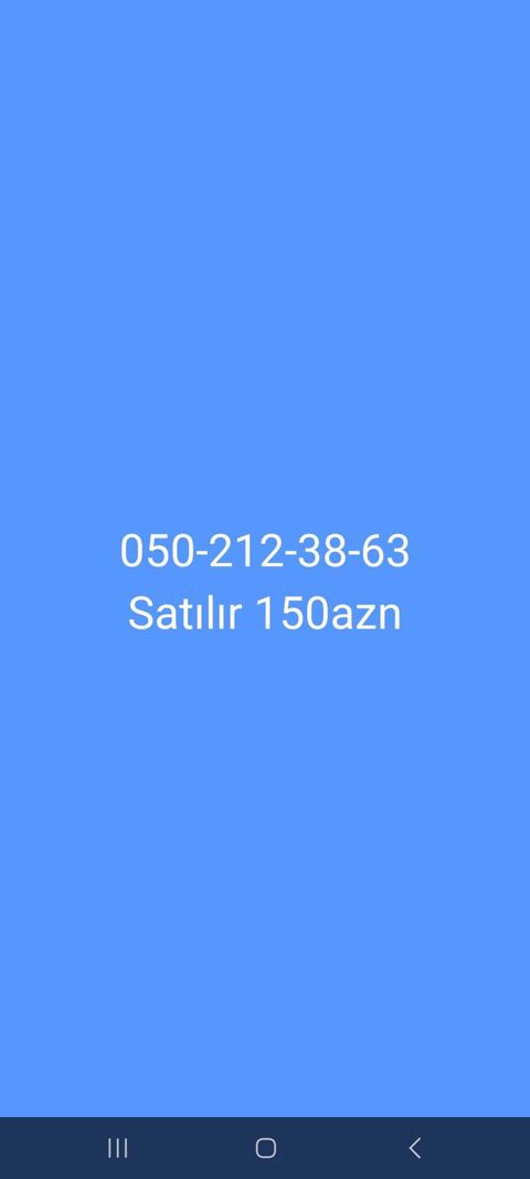 Nömrə: 050 2123863 İşlənmiş — Novxanı