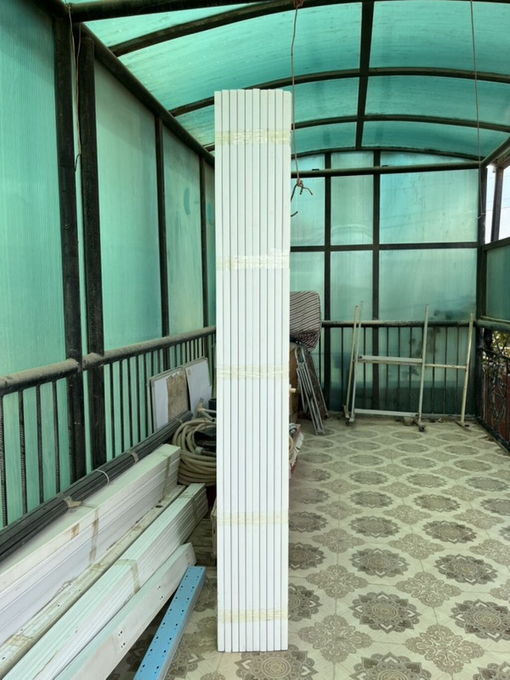 PVC perqola/hasar/profil panelləri dəsti - Material: PVC (açıq rəng — Plitka və örtü materialları, Novxanı (2)