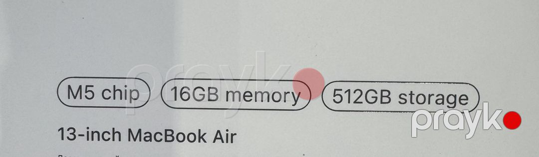 Apple Macbook Air 13-inch M5 chip 16/512GB — Noutbuklar, Bakı (2)
