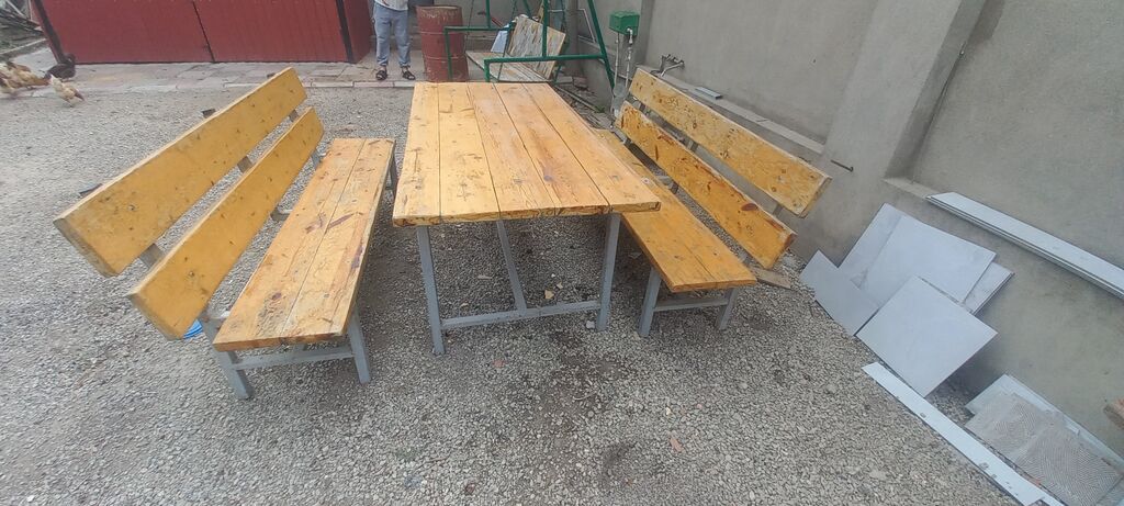 Bağ yelləncəyi və piknik dəsti Məhsul təsviri: - Gücləndirilmiş metal — Mobilya dəstləri, Sumqayıt (3)