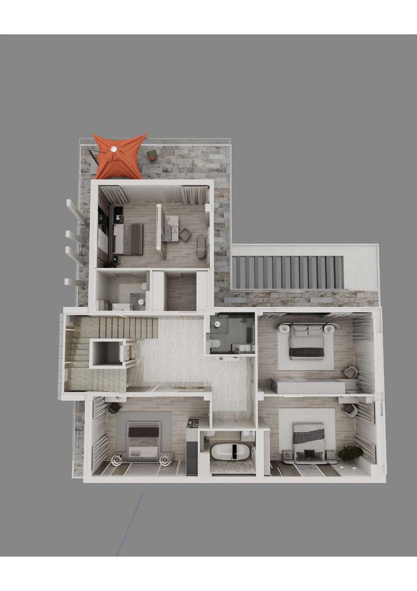 Satılır 6 otaqlı həyət evi/bağ evi 440 m² — Ev, villa, Bakı (6)