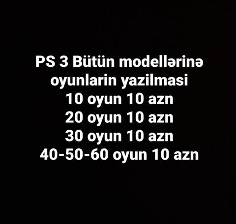 PlayStation 3 oyunları — Bakı