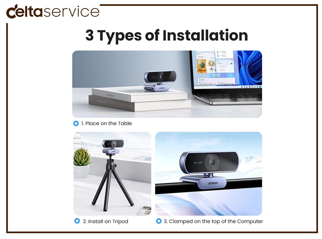 UGreen CM678 USB HD 1080P Webcam 15728 — Periferik cihazlar, Bakı (3)