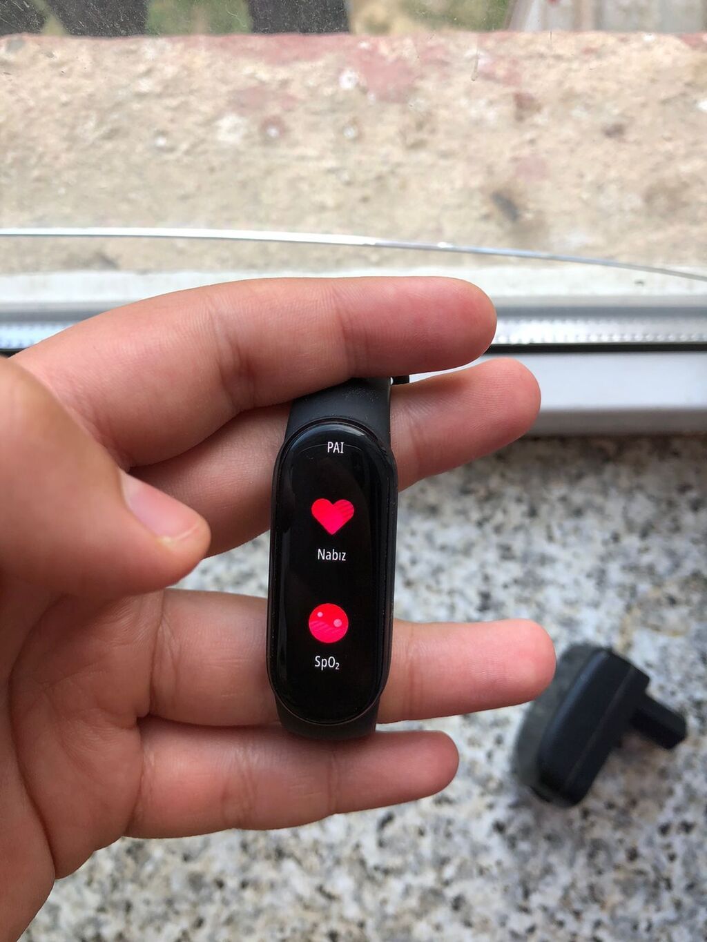 Xiaomi Mi Band 5/6 tipli fitness qolbağı - Rəng: qara, silikon qayış — Fitness biləkliklər, Bakı (6)