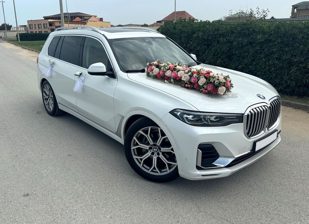 Bəy gəlin maşını BMW X7.Sürücüsüz verilmir.Toy, nişan, və digər — Minik avtomobili icarəsi, Bakı (2)