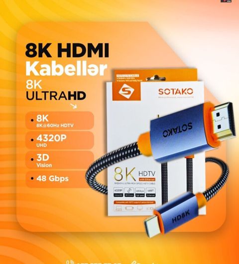 8K Hdmi kabellər — Bakı