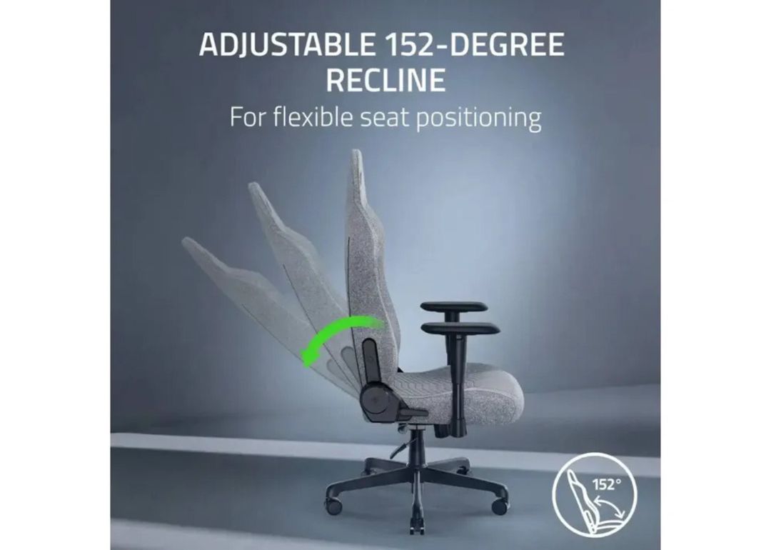 Kreslo Razer chair Iskur V2 X, fabric, 2D-Armrests, light Grey RZ38-05310200-R3G1 — Mebel, Bakı (6)