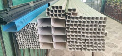 PVC perqola/hasar/profil panelləri dəsti - Material: PVC (açıq rəng — Novxanı