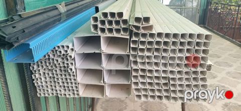 PVC perqola/hasar/profil panelləri dəsti - Material: PVC (açıq rəng — Novxanı